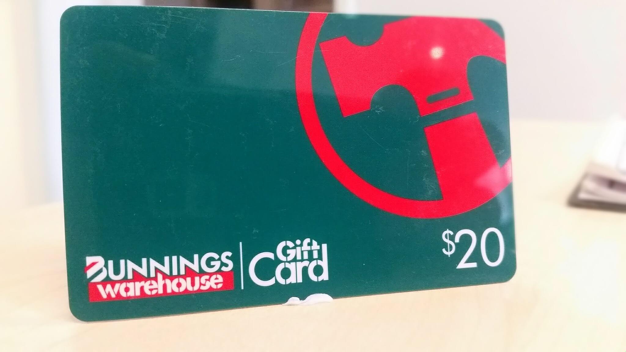Bunnings $20 gift card giveaway for Homemasters building and pest inspections company