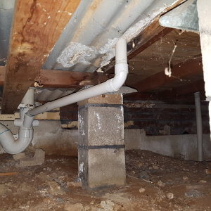 Leaking pipes under floor detected by HomeMasters Inspector in happy valley
